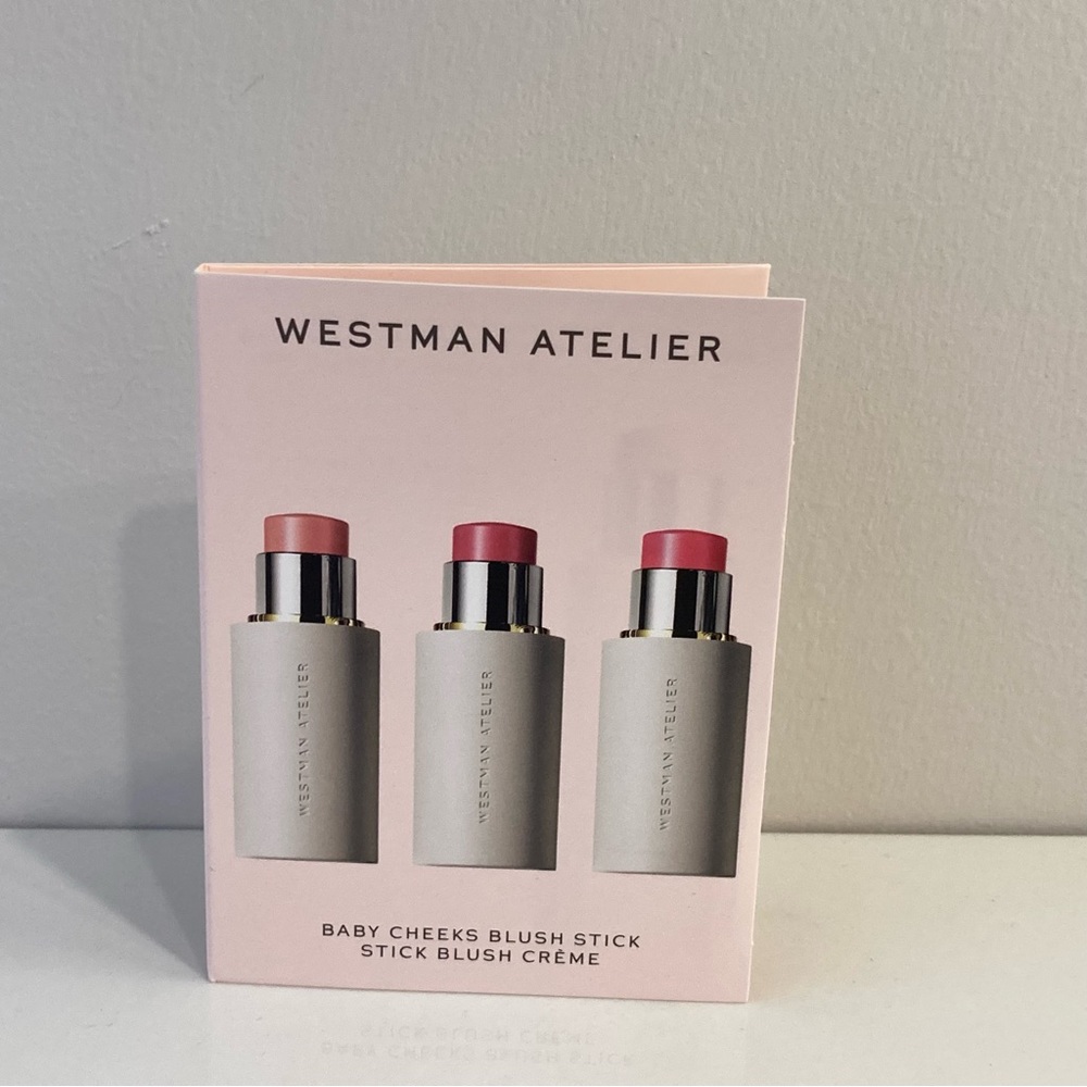 Westman Atelier Baby Cheeks Blush Stick 3 Shades Sample Card New & Sealed